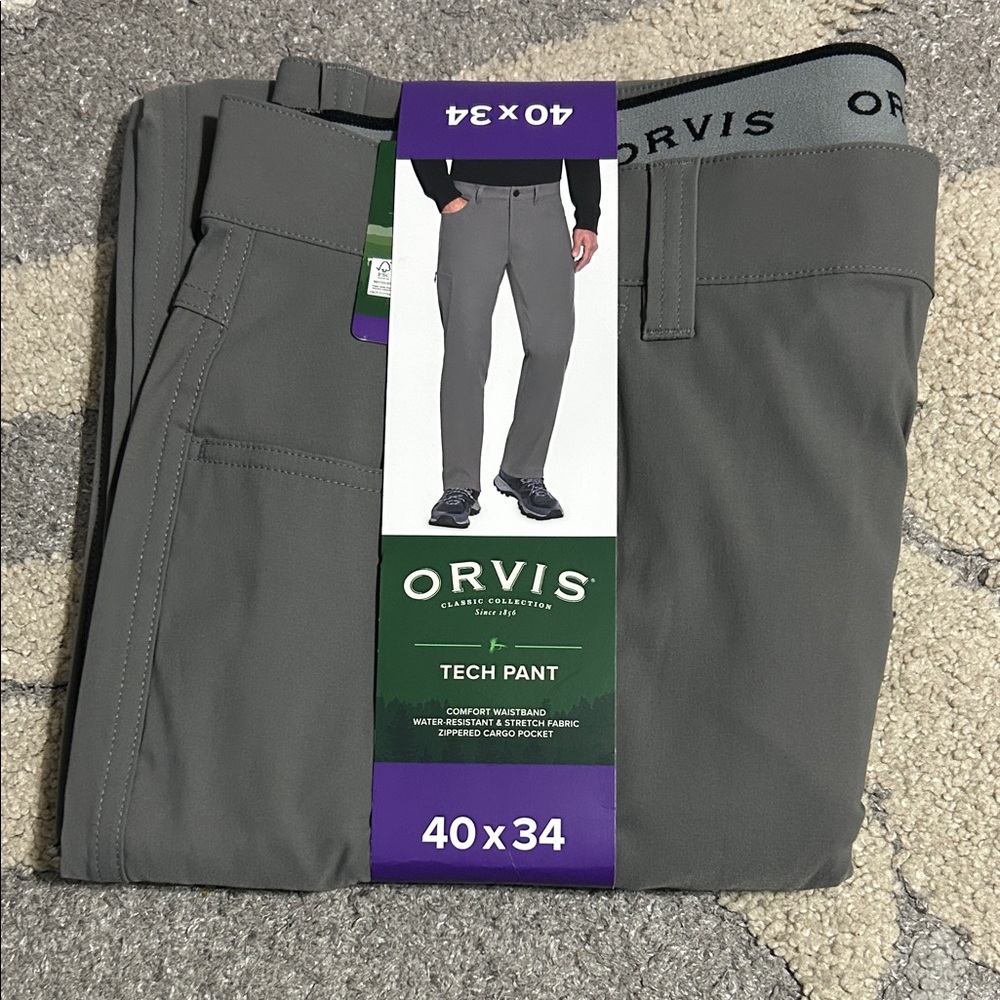 Orvis Men's Charcoal Cargo Pants